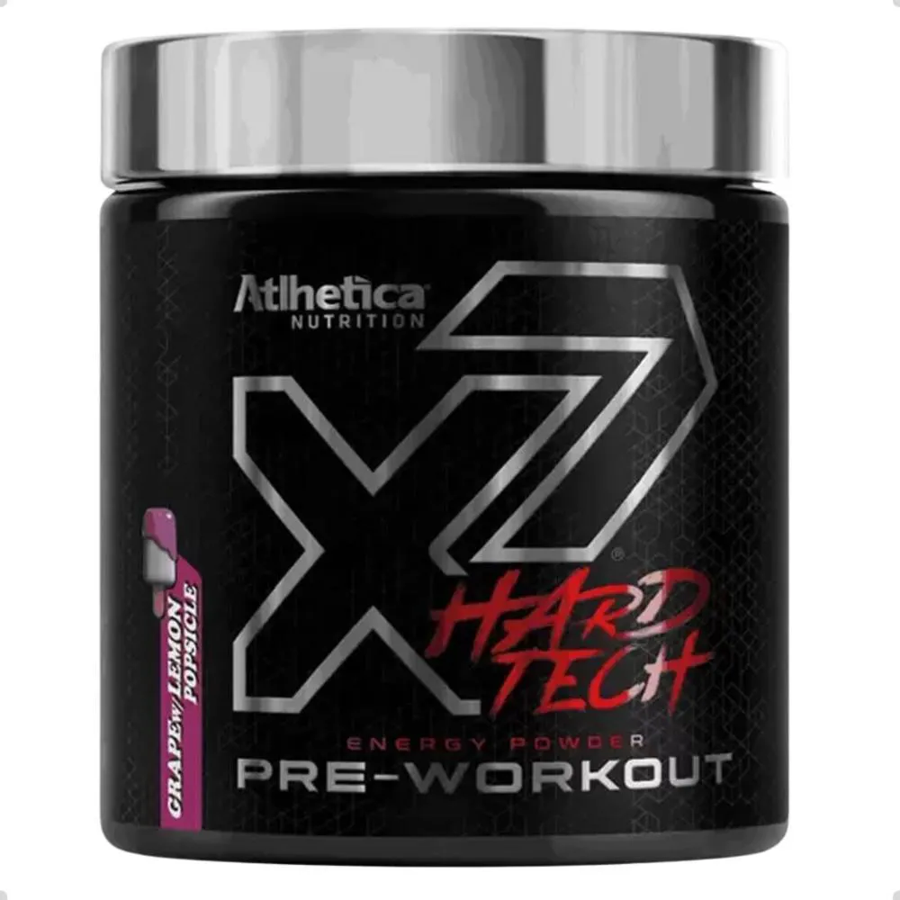 PRE WORKOUT X7 HARD TECH 200G ATLHETICA NUTRITION UVA E Limão