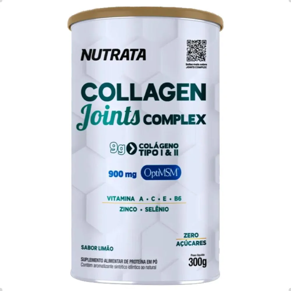 COLLAGEN JOINT COMPLEX 900MG MSM 300G NUTRATA Limão