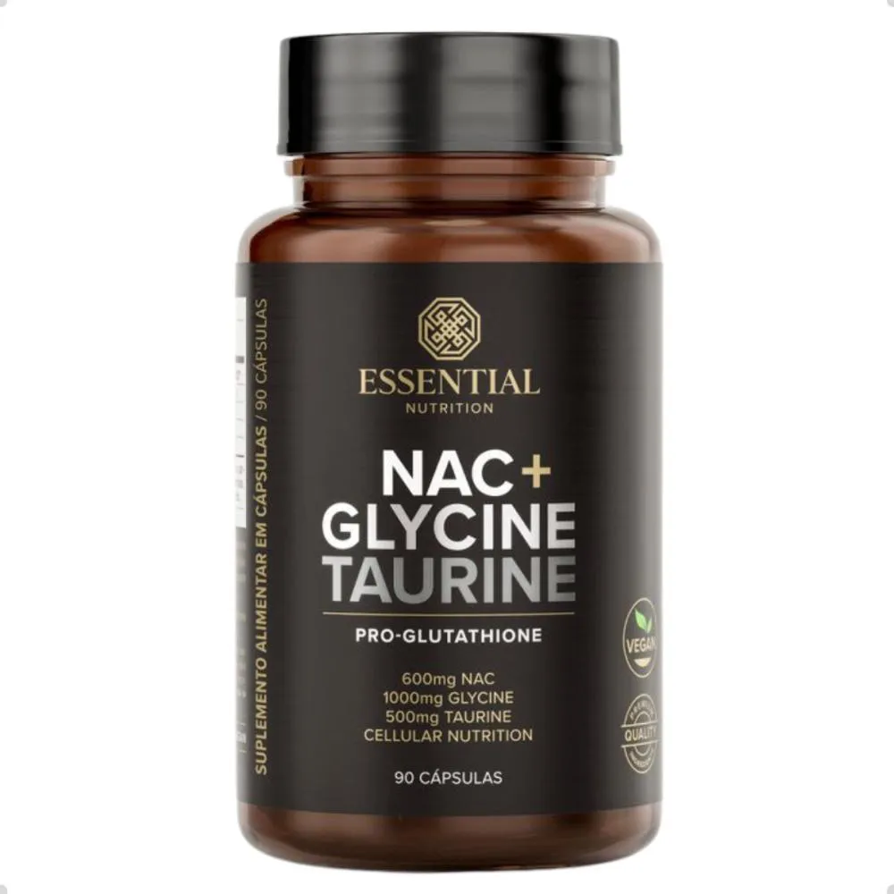 NAC GLYCINE TAURINE PRO GLUTATHIONE 90 CAPSULAS ESSENTIAL Natural