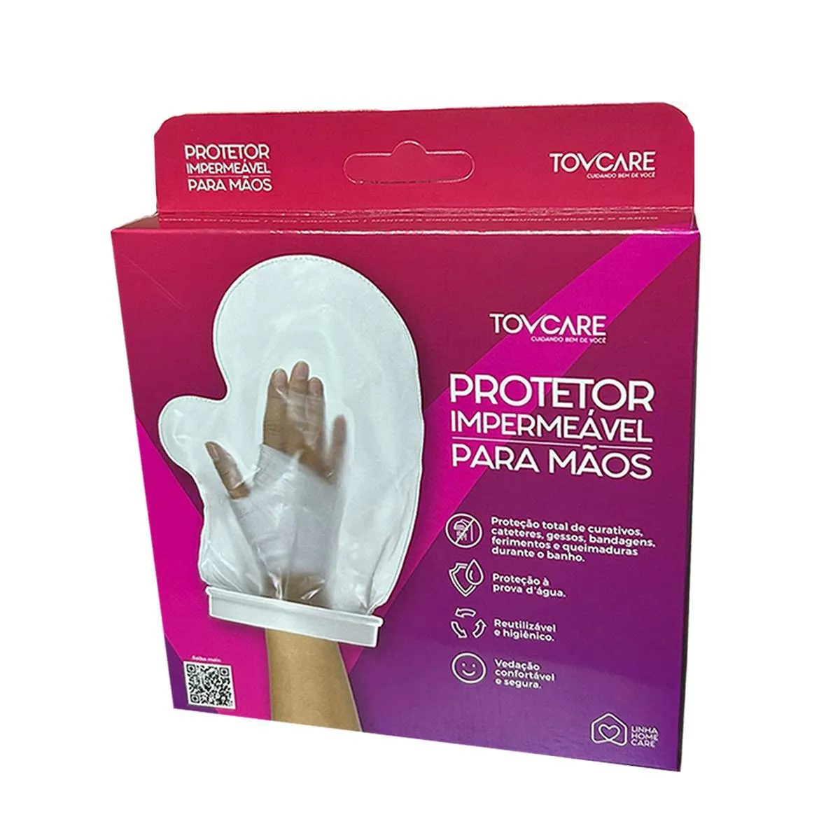 PROTETOR PARA MãOS IMPERMEáVEL SILICONE 1 UNIDADE TOVCARE