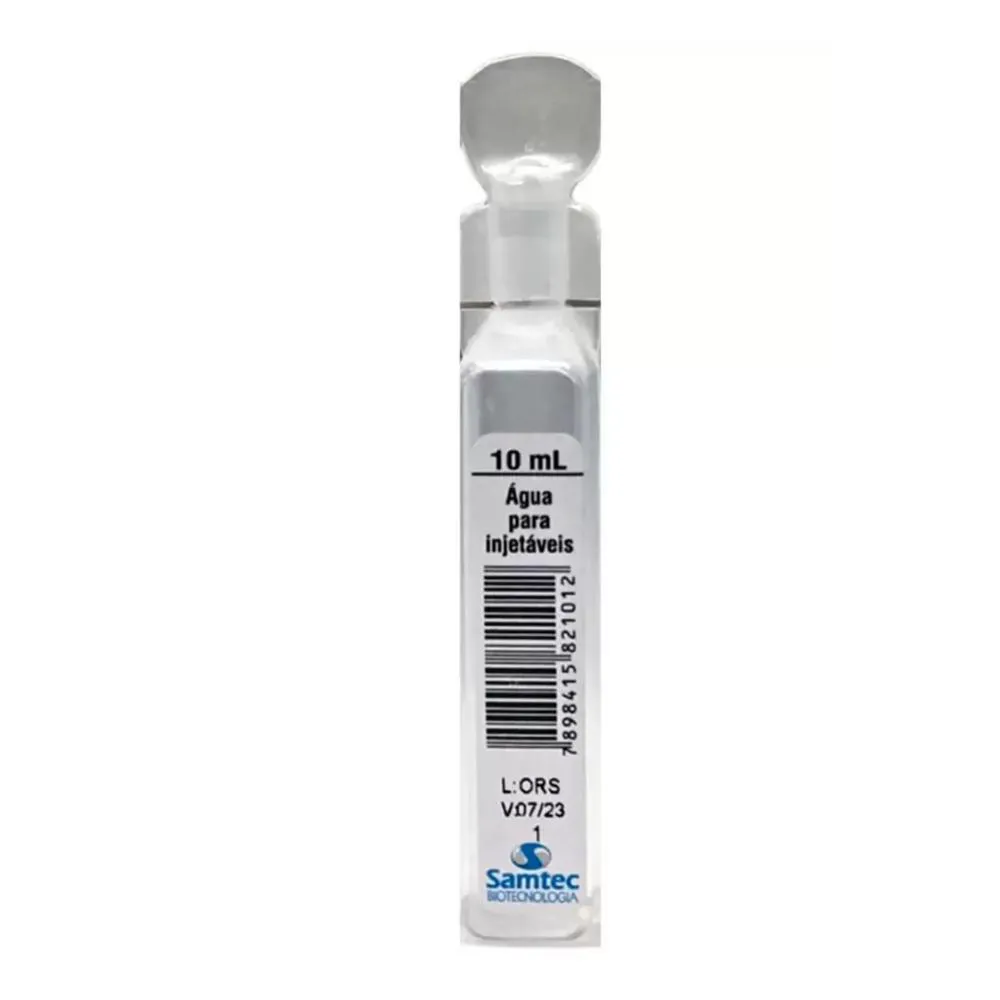 AGUA PARA INJEçãO 10ML/UN SAMTEC