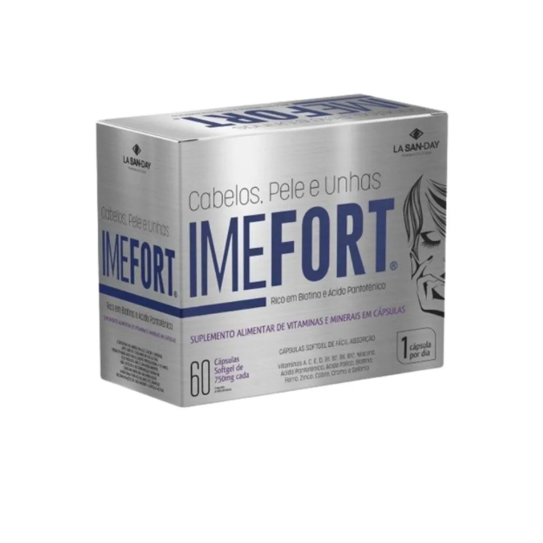 SUPLEMENTO IMEFORT CABELOS E UNHAS 60CPS - LA SAN DAY