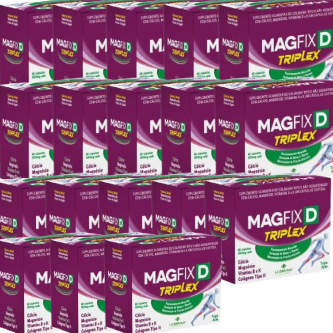 KIT 18X MAGFIX TRIPLEX 1970MG COM 60 CáPSULAS - LA SAN DAY