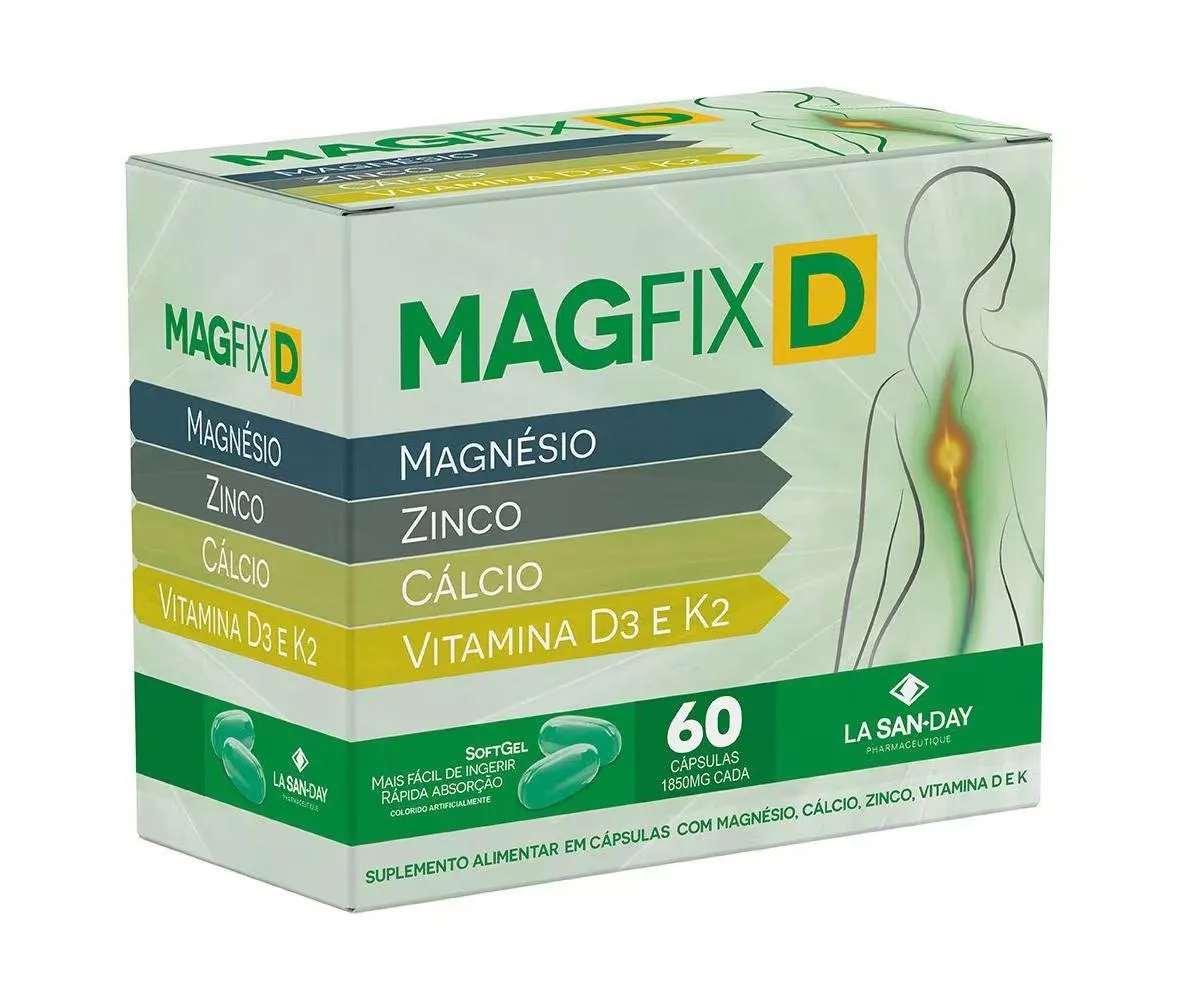 SUPLEMENTO MAGFIX D COM 60 CáPSULAS - LA SAN DAY