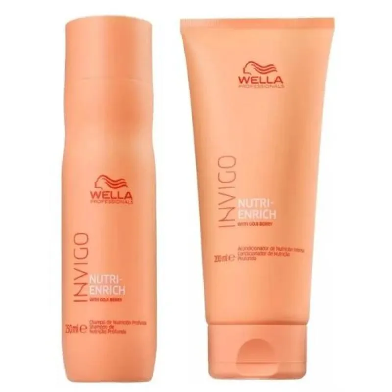 Kit Wella Nutri Enrich - Shampoo 250ml + Condicionador 200ml
