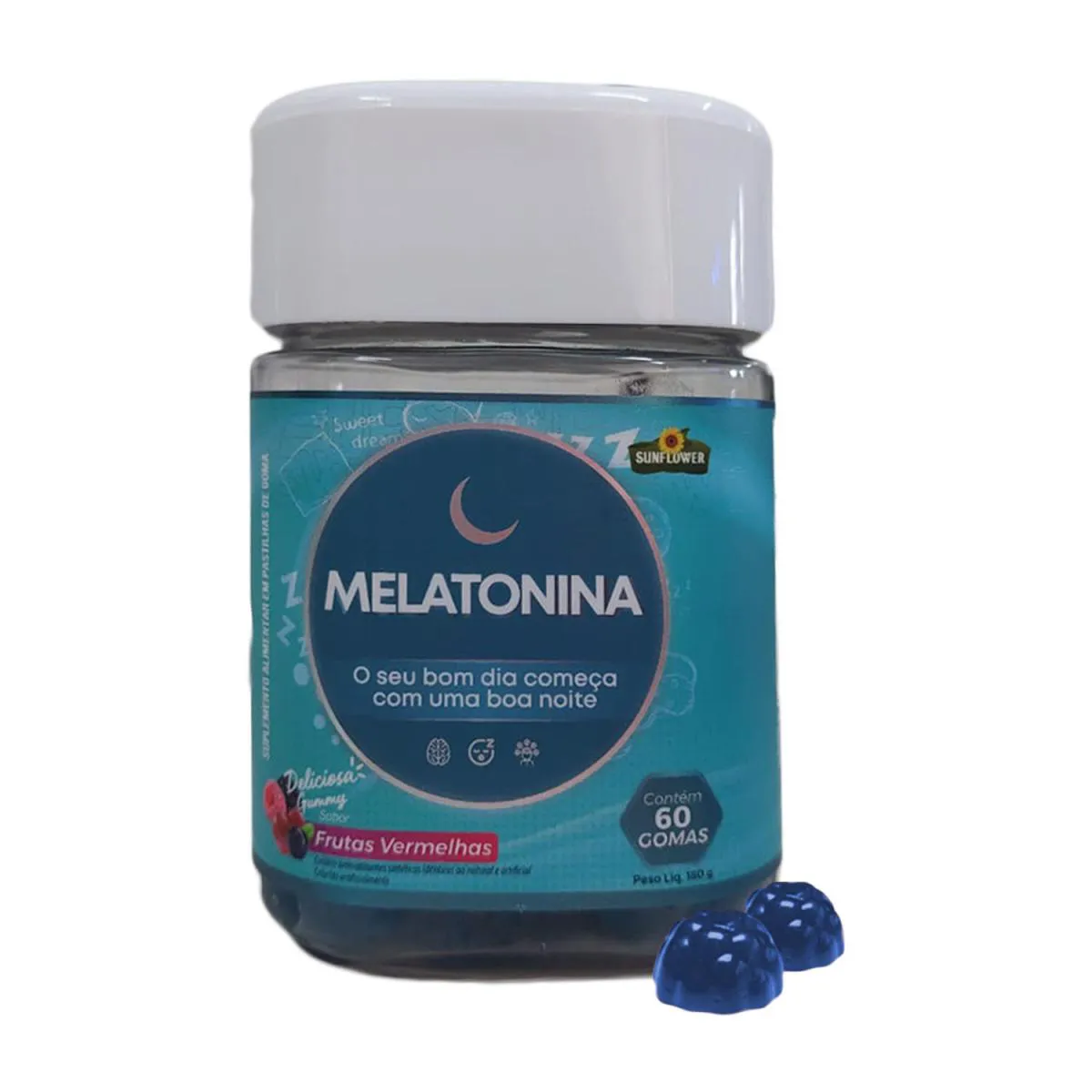 GUMMY MELATONINA 60 GOMAS Frutas Vermelhas