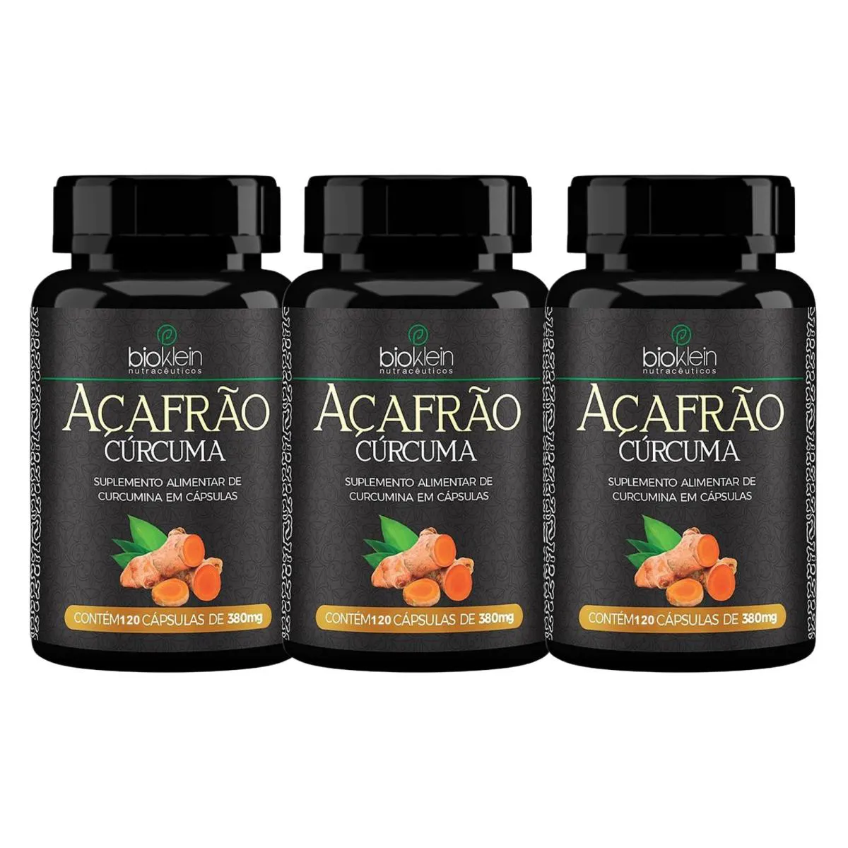 KIT C3 SUPLEMENTO AçAFRãO E CúRCUMA VITALIDADE - BIOKLEIN