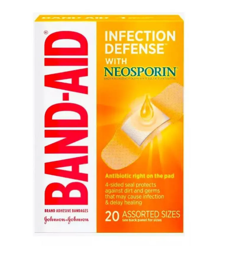 BANDAGEM DE BAND AIDS COM NEOSPORIN 20 UNIDADES