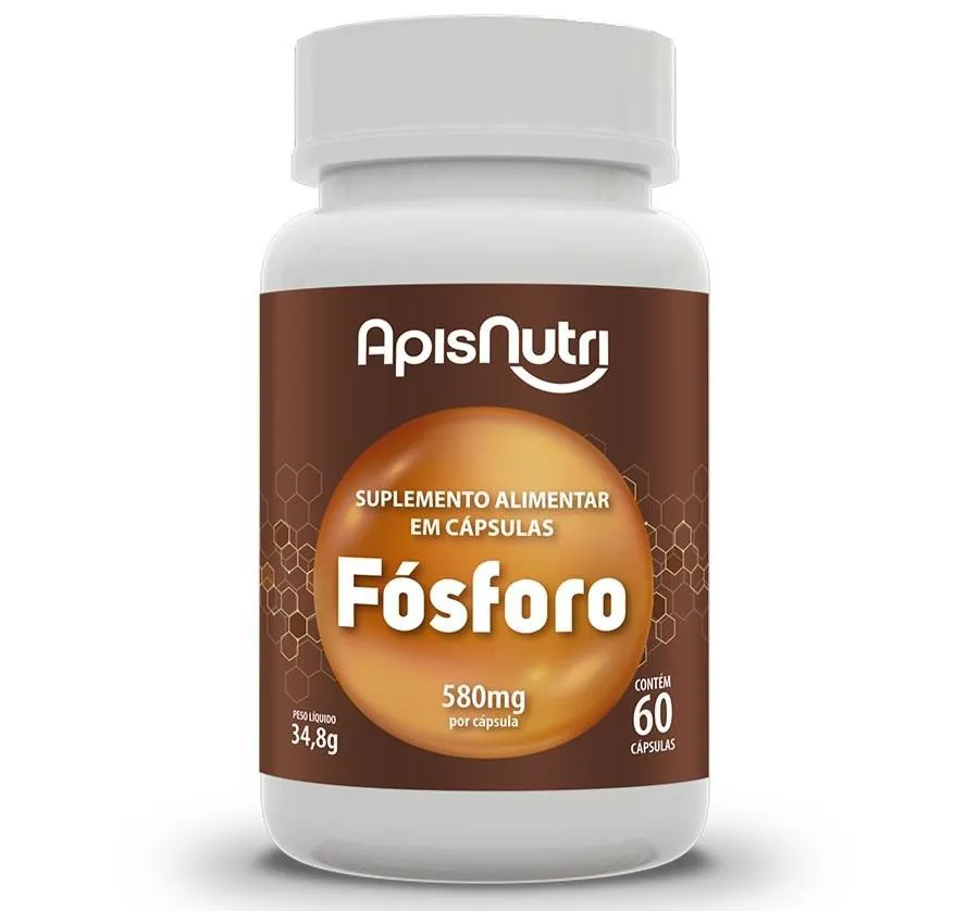 FóSFORO - 580MG (60 CAPS) - PADRãO: ÚNICO