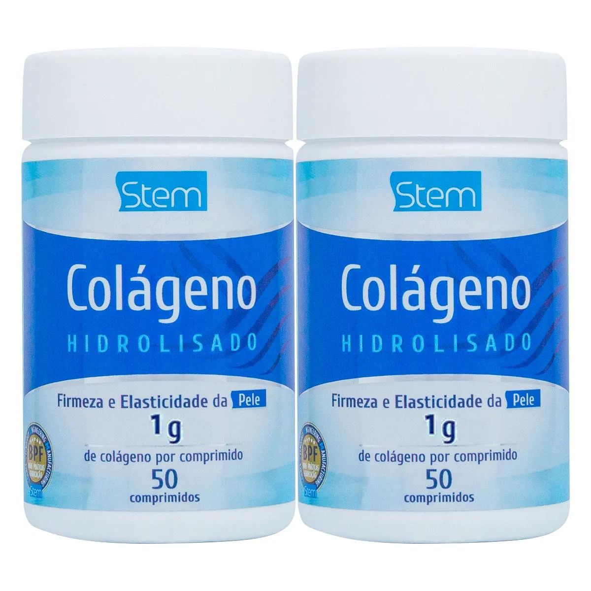 KIT 2 COLáGENO HIDROLISADO 1000MG STEM 50 COMPRIMIDOS