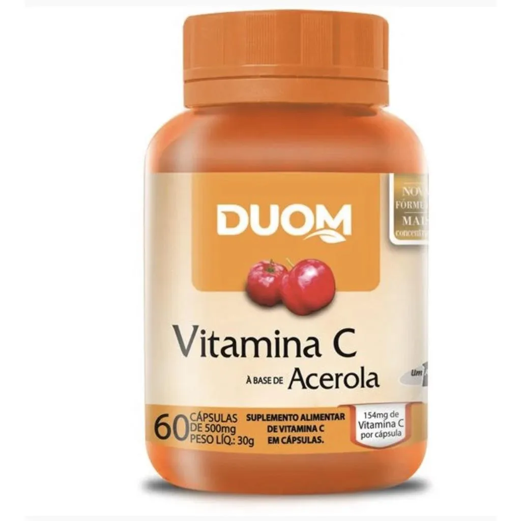 VITAMINA C à BASE DE ACEROLA 60CAPS – DUOM