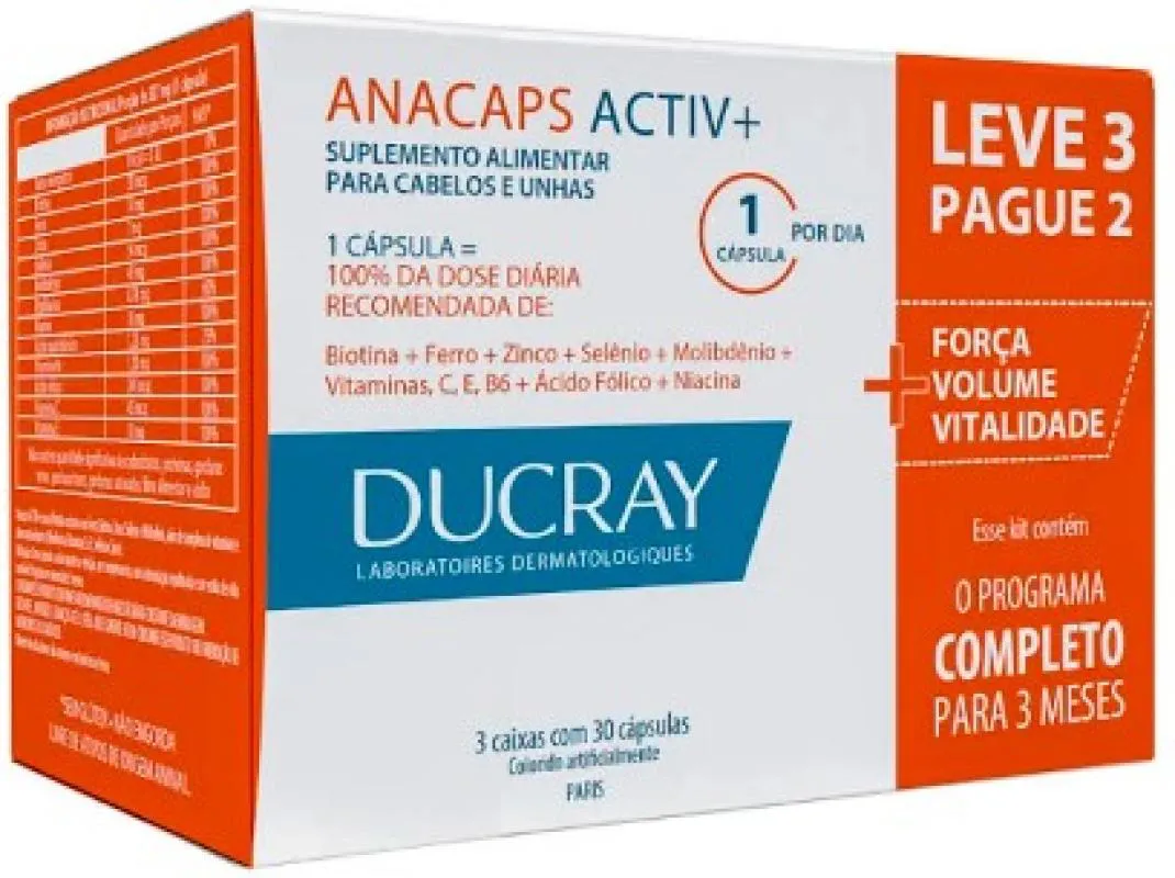 ANACAPS ACTIV TRIO 90 CAPS DUCRAY