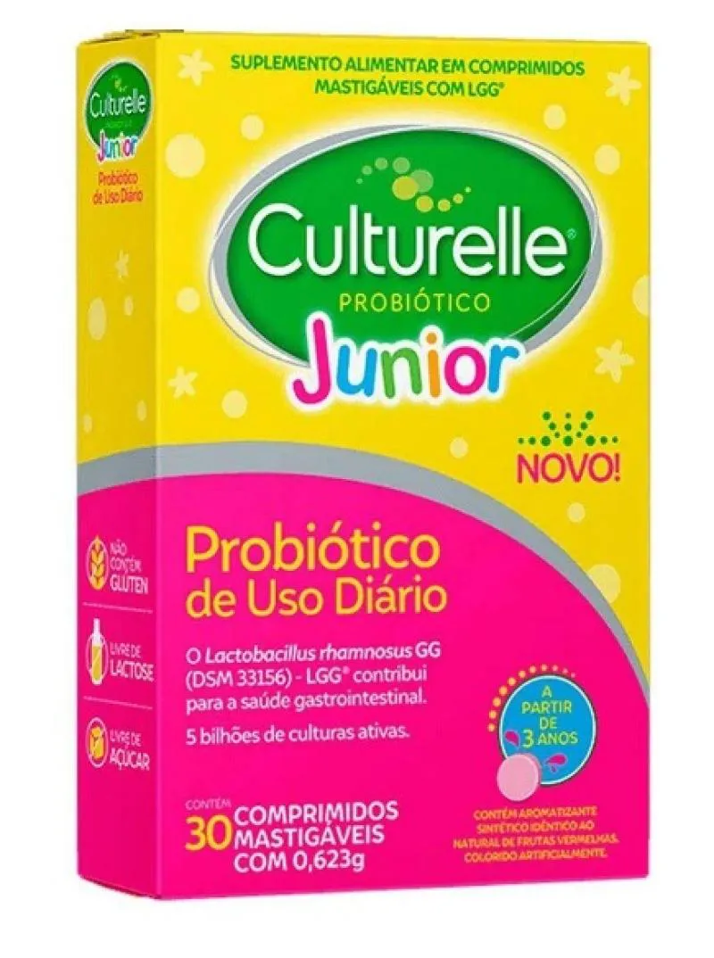 CULTURELLE JúNIOR PROBIóTICO 30 CPR MASTIGáVEIS