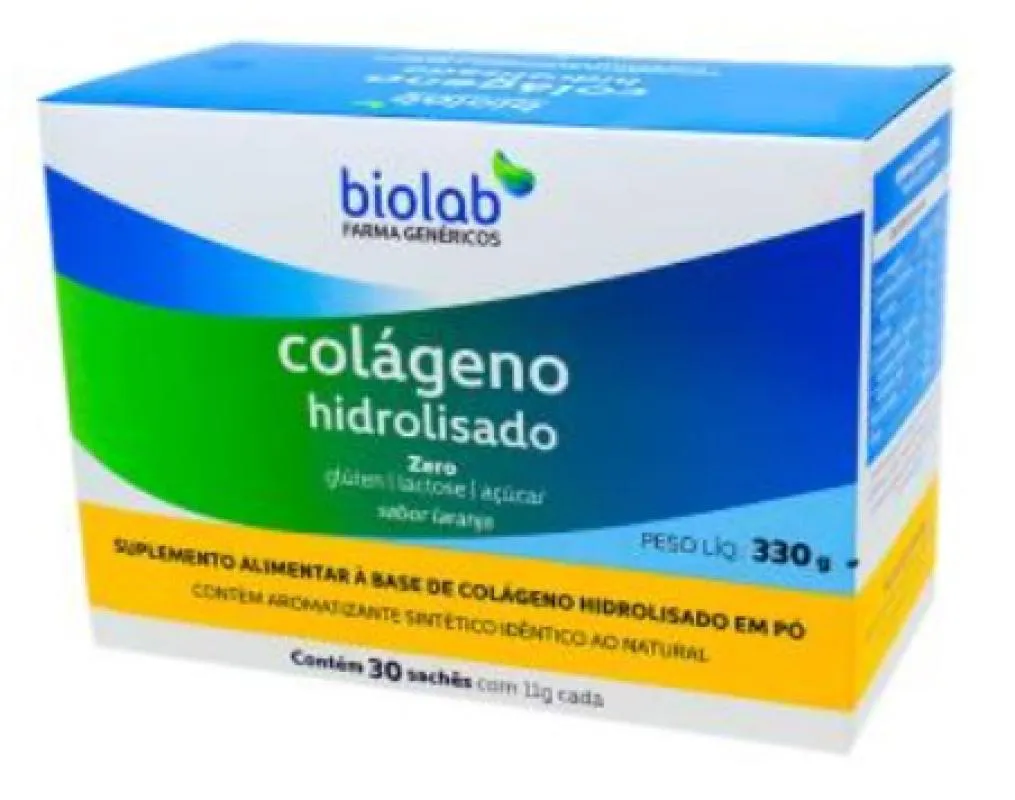COLáGENO HIDROLISADO BIOLAB 30 SACHêS
