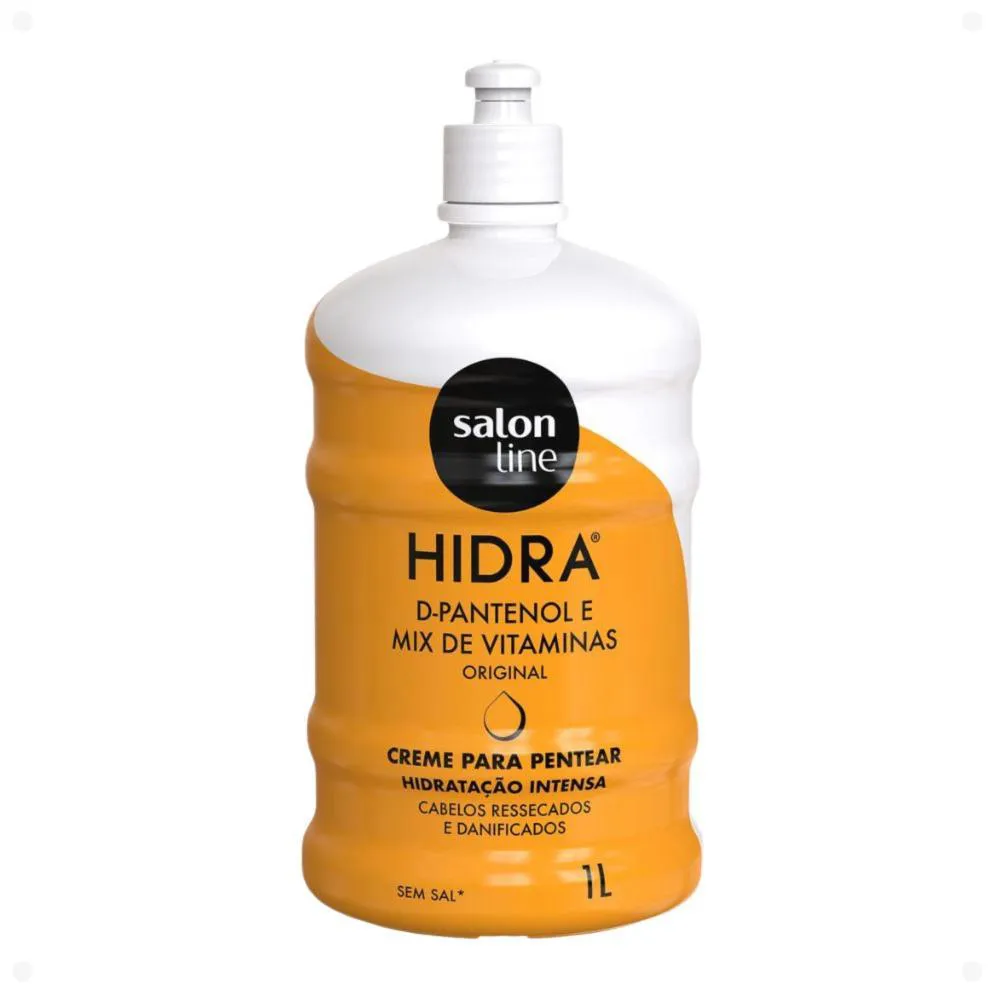 SALON LINE HIDRA ORIGINAL CREME PARA PENTEAR HIDRATAçãO PROFUNDA 1L