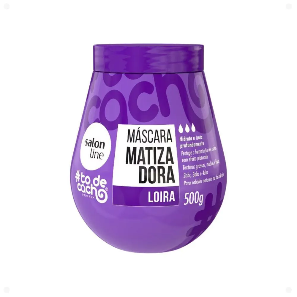 MáSCARA MATIZADORA SALON LINE #TODECACHO ROXA LOIRA 500G