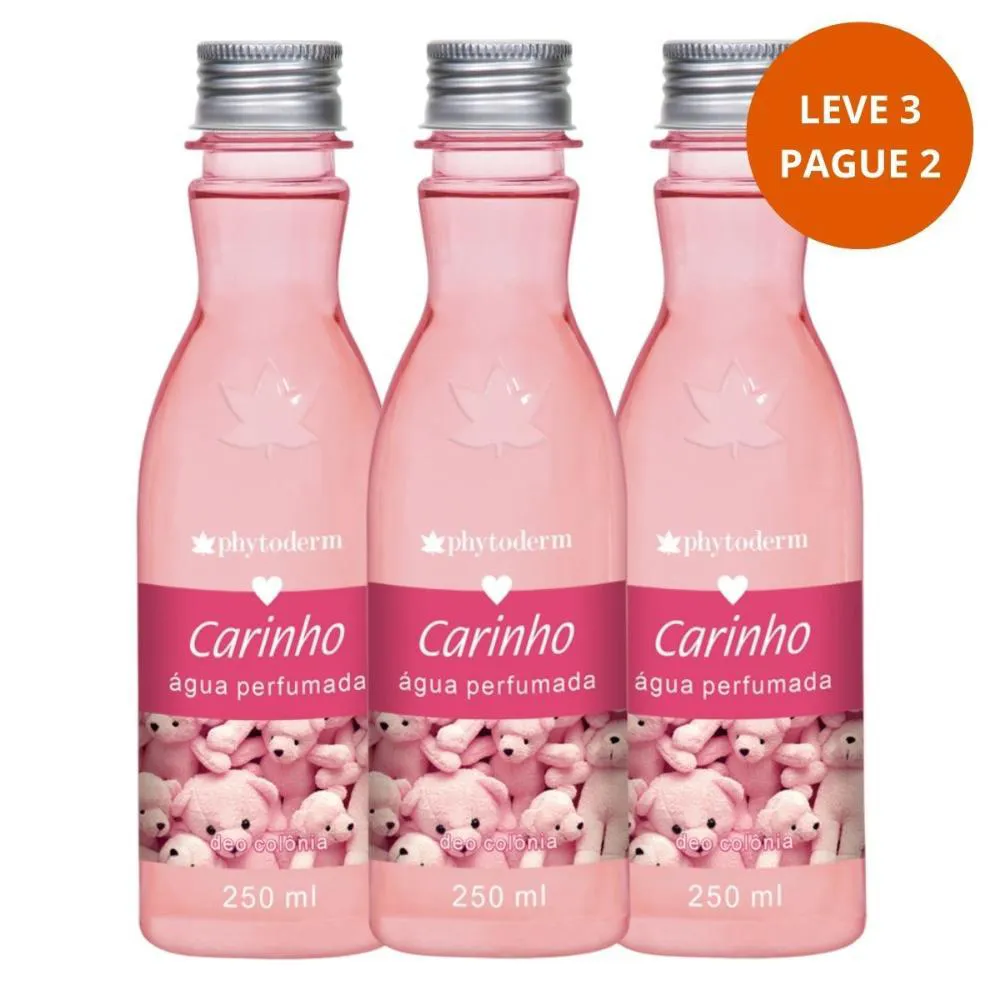 ÁGUA PERFUMADA DEO COLôNIA PHYTODERM LEVE 3 PAGUE 2 CARINHO 250ML