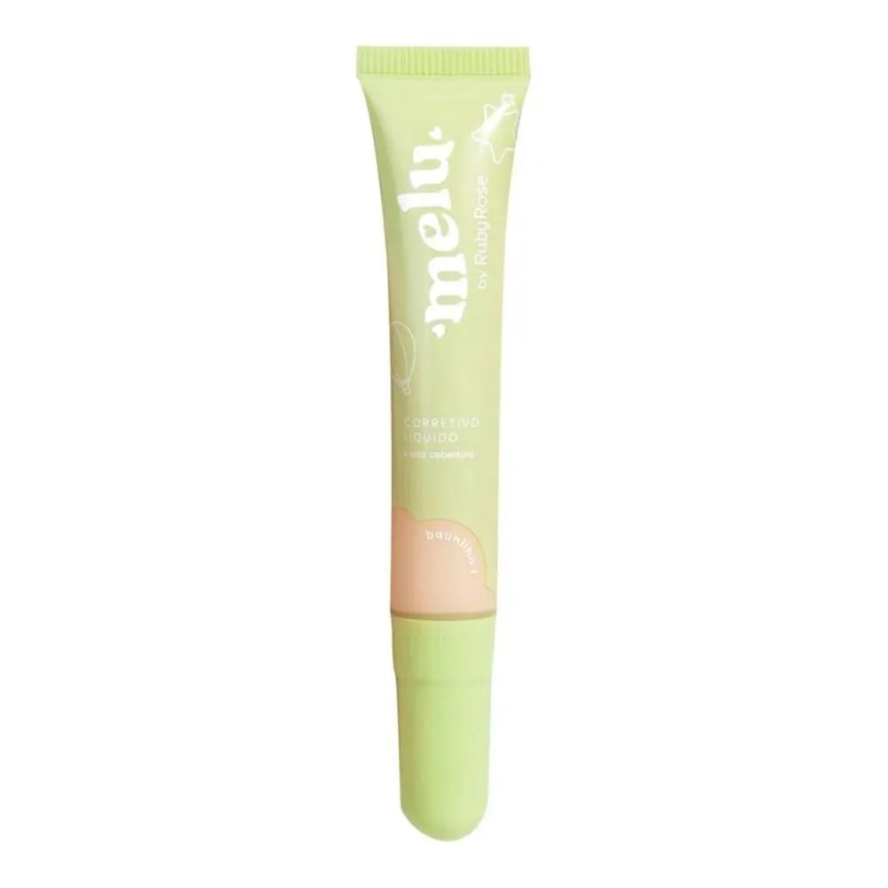 CORRETIVO LíQUIDO MELU BY RUBY ROSE ALTA COBERTURA BAUNILHA 1 HB-8105 11ML