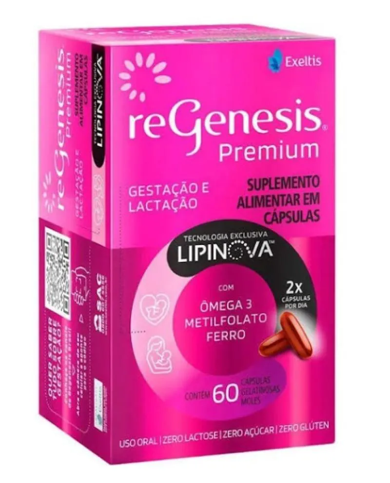 SUPLEMENTO ALIMENTAR REGENESIS PREMIUM LIPINOVA 60CPS