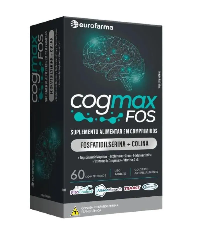 SUPLEMENTO ALIMENTAR COGMAX FOS EUROFARMA 60CPR