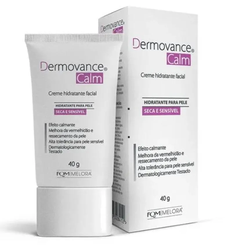 DERMOVANCE CALM CREME HIDRATANTE FACIAL PELE SECA E SENSíVEL 40G