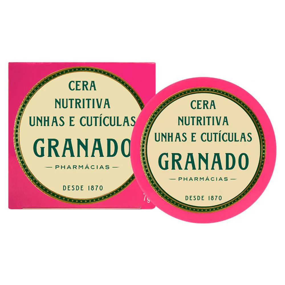 CERA NUTRITIVA UNHAS E CUTíCULAS PINK GRANADO ROSA 7G