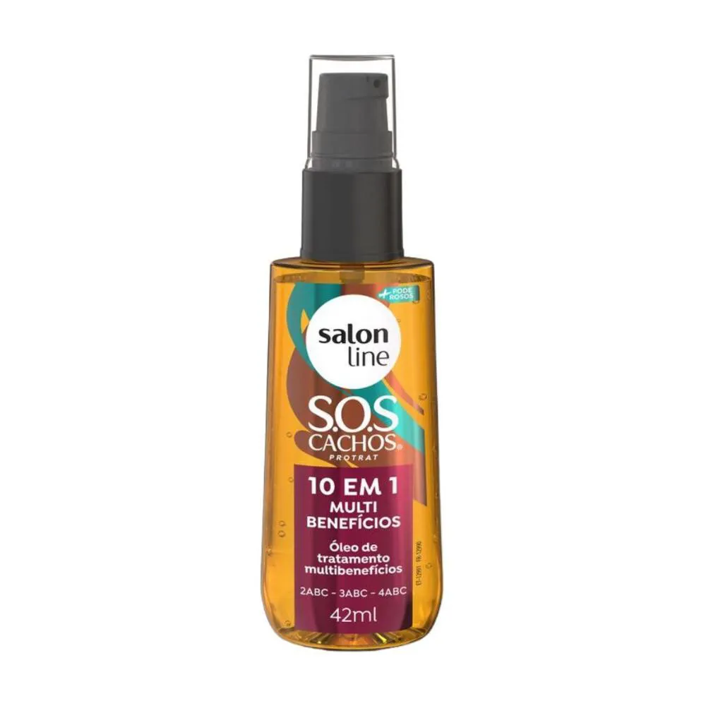 ÓLEO 10 EM 1 MULTIBENEFíCIOS SALON LINE SOS CACHOS 42ML