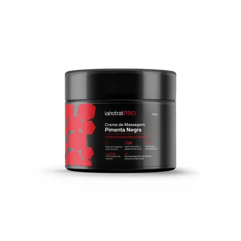 CREME DE MASSAGEM PIMENTA NEGRA LABOTRAT 350G