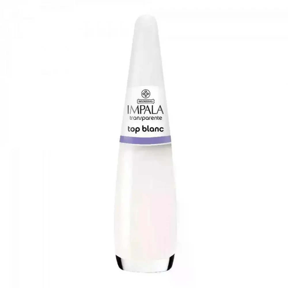 ESMALTE TRANSPARENTE TOP BLANC IMPALA MUNDIAL 7,5ML