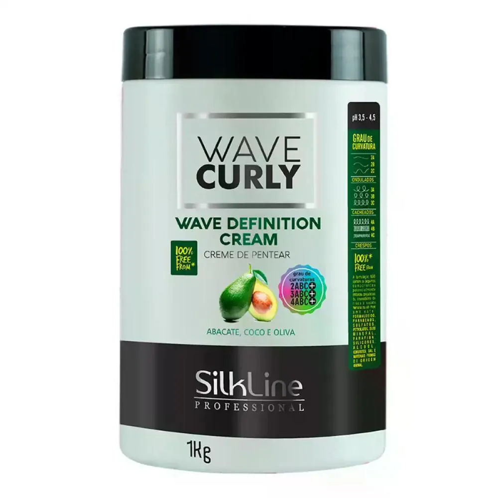 CREME DE PENTEAR ABACATE WAVE CREAM SILKLINE 1KG
