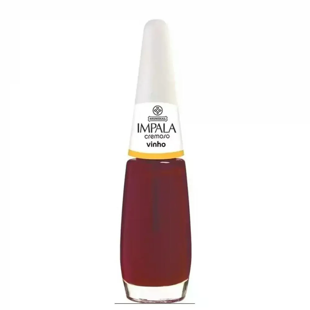 ESMALTE IMPALA CREMOSO VINHO 7,5ML MUNDIAL