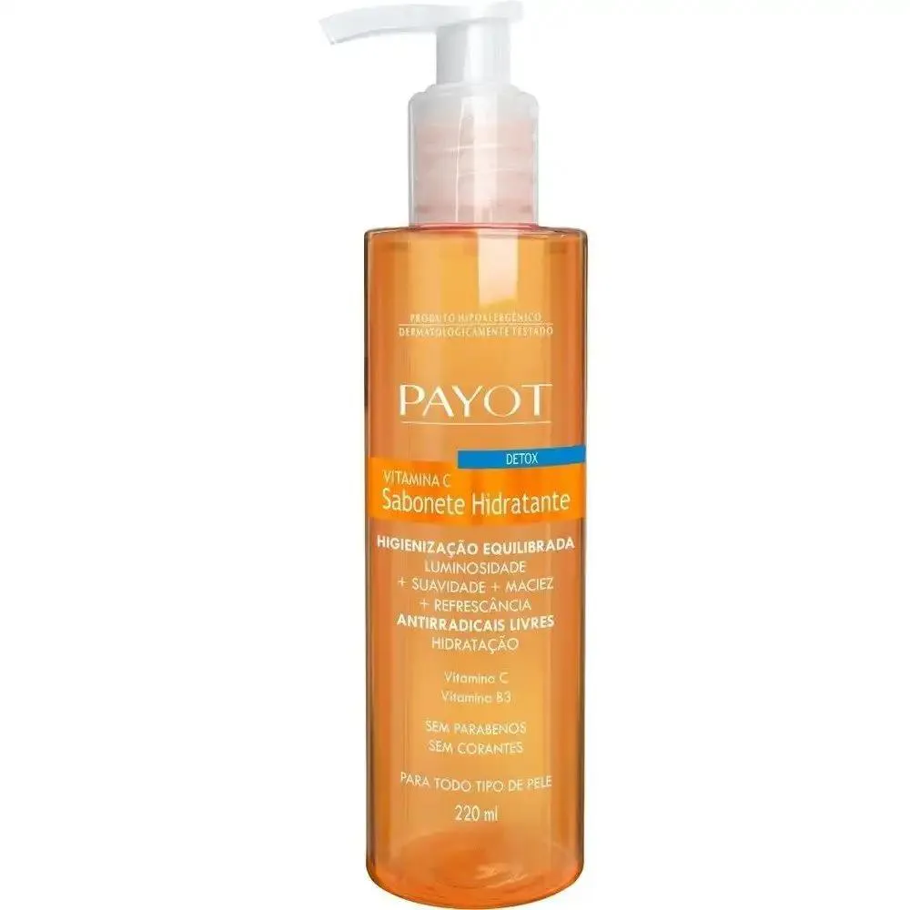 SABONETE LíQUIDO DETOX VITAMINA C PAYOT 220ML