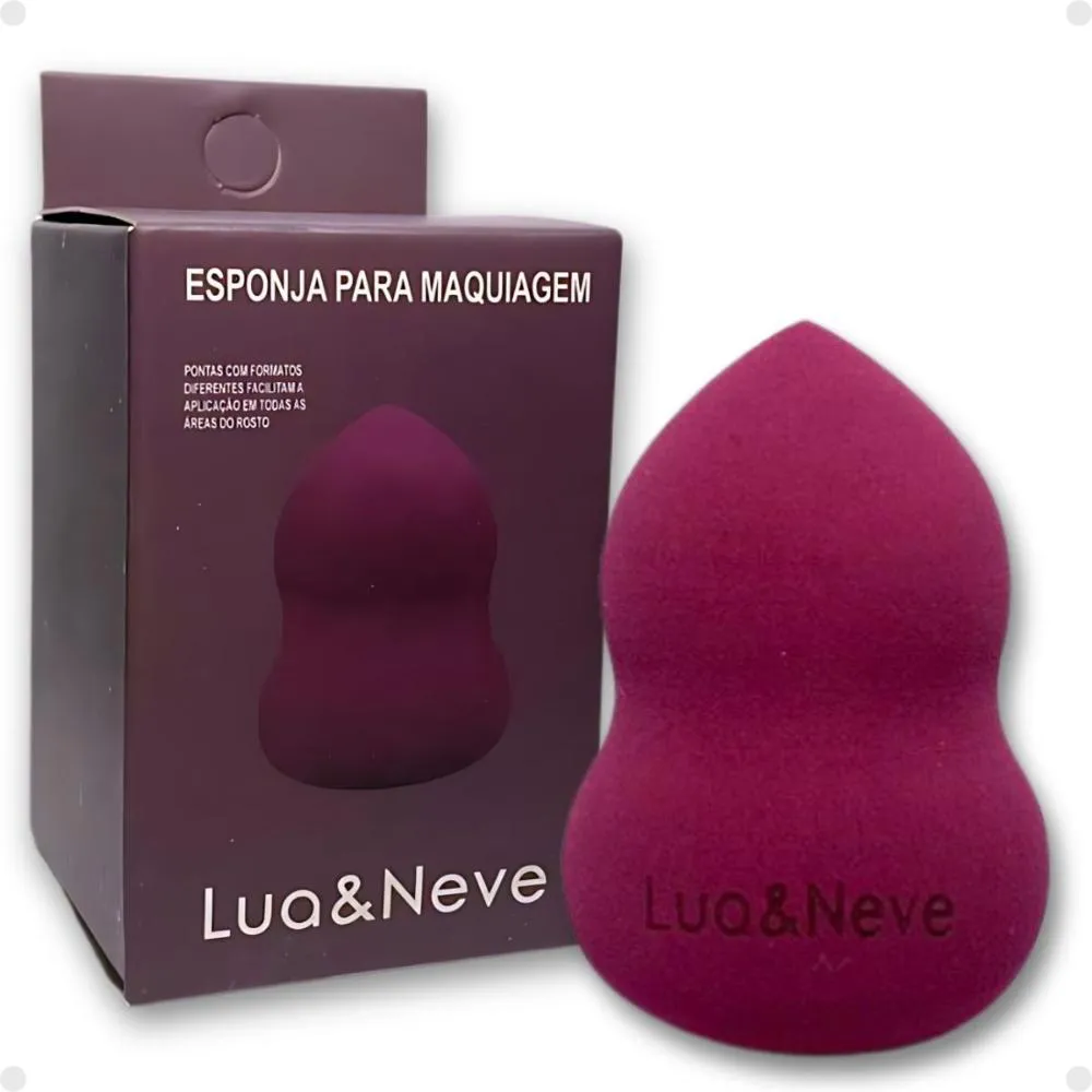 ESPONJA PARA MAQUIAGEM LUA E NEVE CILINDRICA