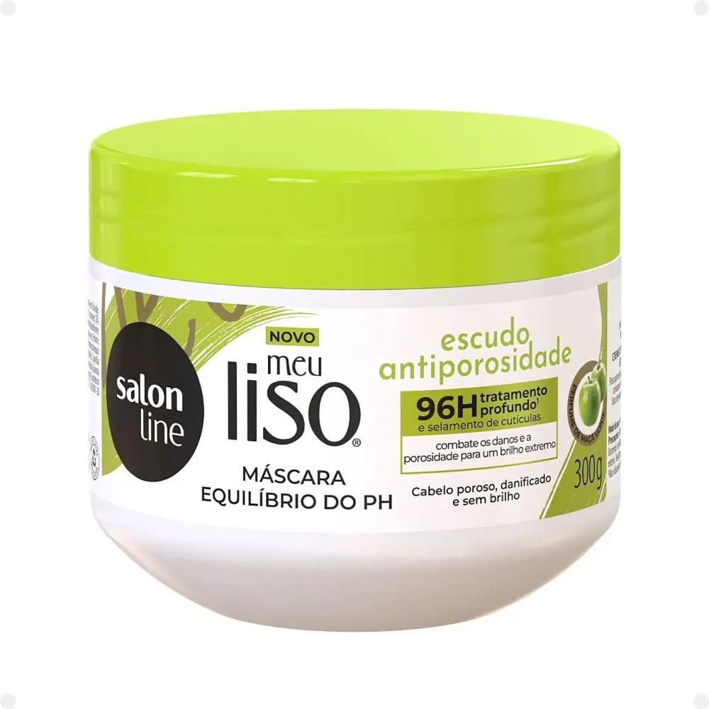 MáSCARA SALON LINE MEU LISO ESCUDO ANTIPOROSIDADE 300G