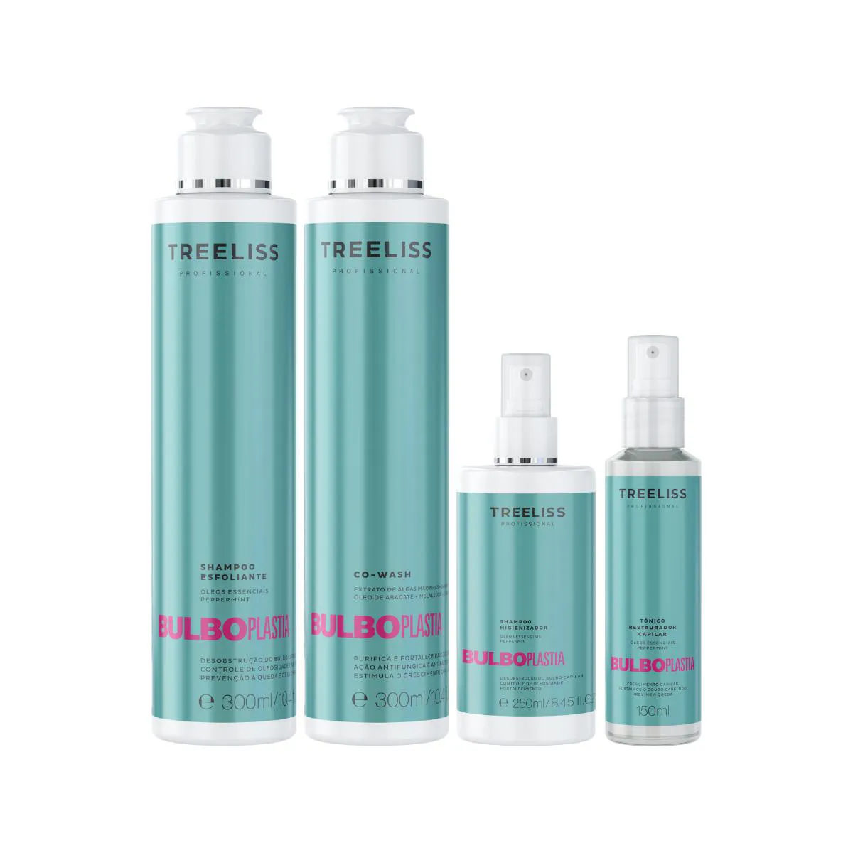 KIT TRATAMENTO ANTIOLEOSIDADE BULBOPLASTIA TREELISS