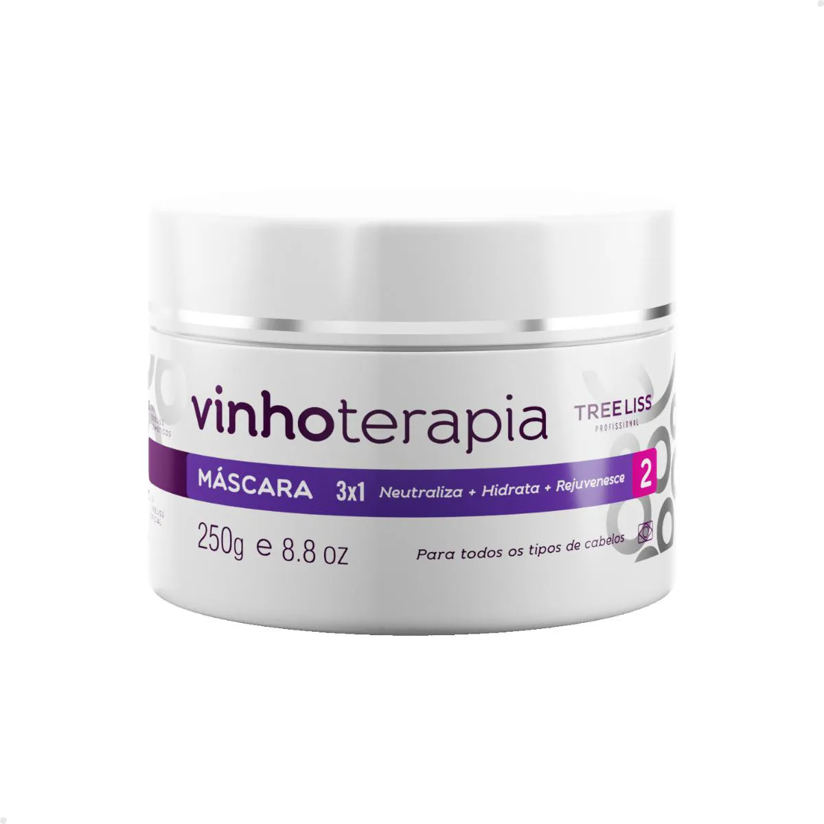 MáSCARA HIDRATAçãO CAPILAR VINHOTERAPIA TREELISS - 250G