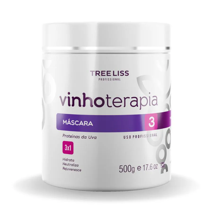 MáSCARA HIDRATAçãO CAPILAR VINHOTERAPIA TREELISS - 500G