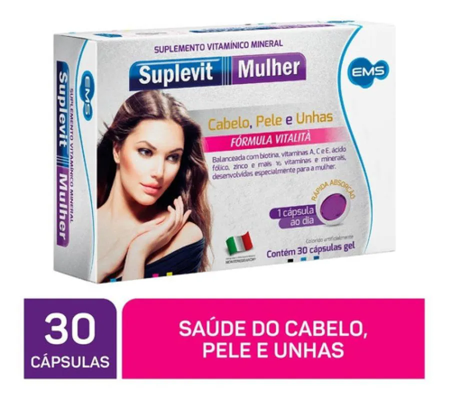 POLIVITAMíNICO SUPLEVIT MULHER 30 CáPSULAS