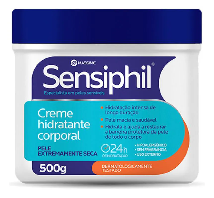SENSIPHIL CREME HIDRATANTE CORPORAL 500G - MASSIME