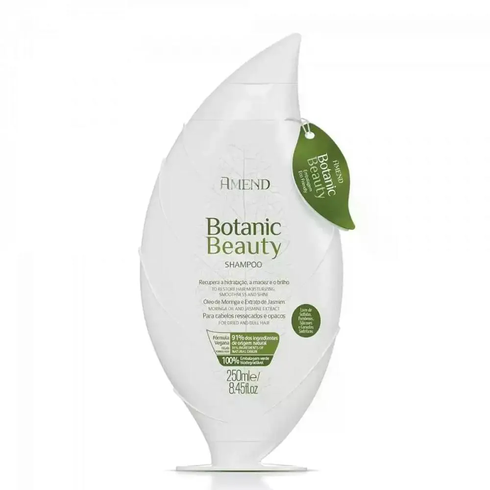 SHAMPOO ÓLEO DE MORINGA E JASMIN BOTANIC BEAUTY AMEND 250ML