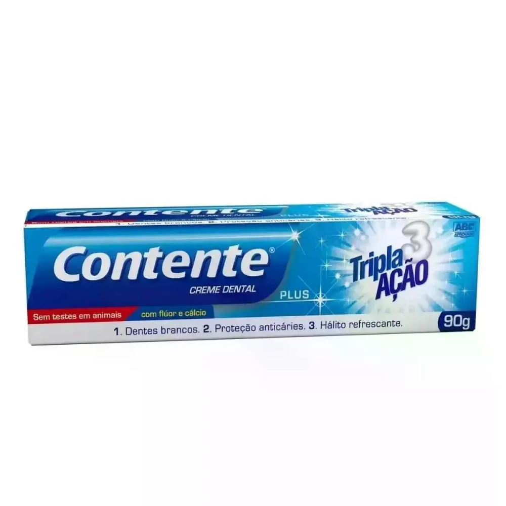 CREME DENTAL TRIPLA AçãO CONTENTE 90G