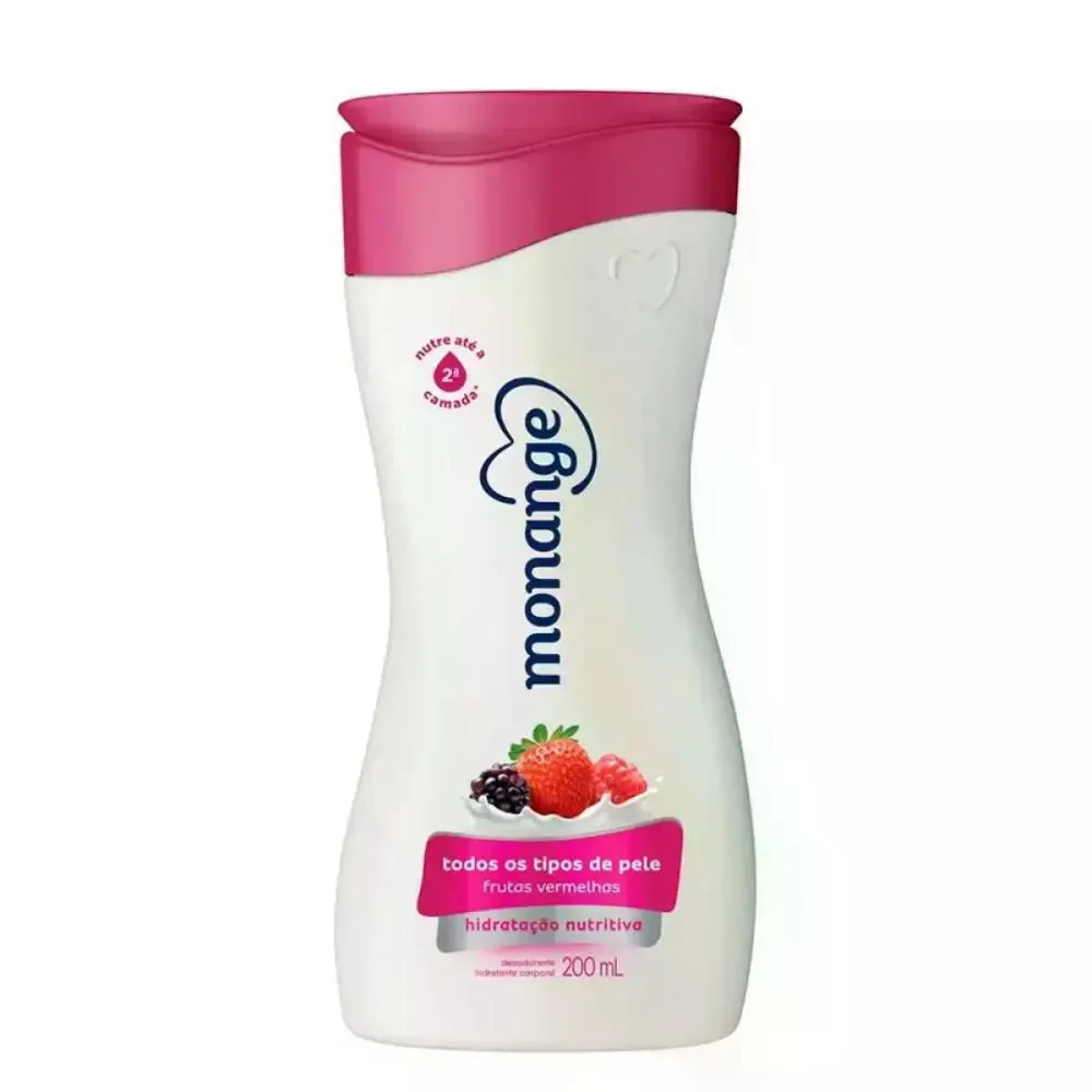 CREME HIDRATANTE FRUTAS VERMELHAS MONANGE 200ML