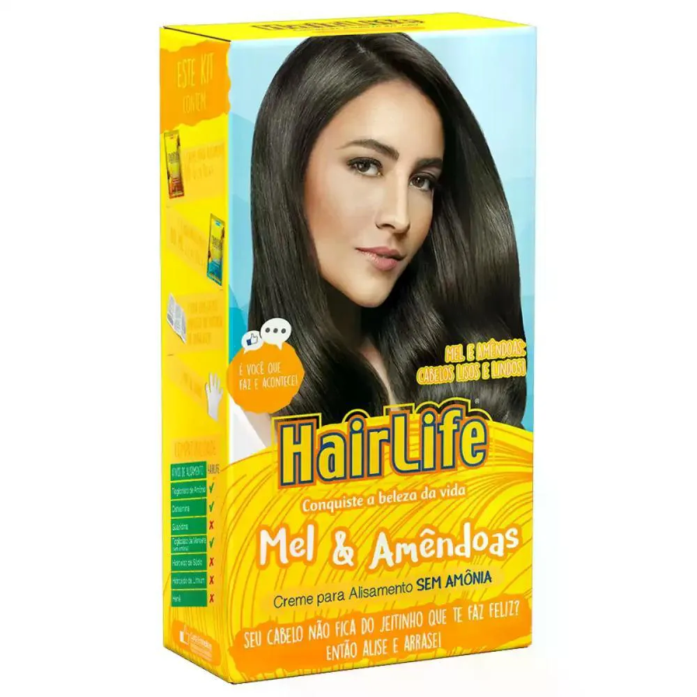 KIT CREME ALISANTE MEL & AMêNDOAS HAIRLIFE EMBELLEZE