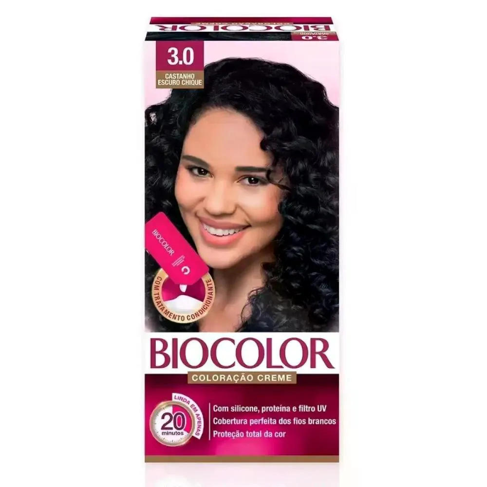 TINTURA COLORAçãO CREME CASTANHO ESCURO 3.0 MINI BIOCOLOR