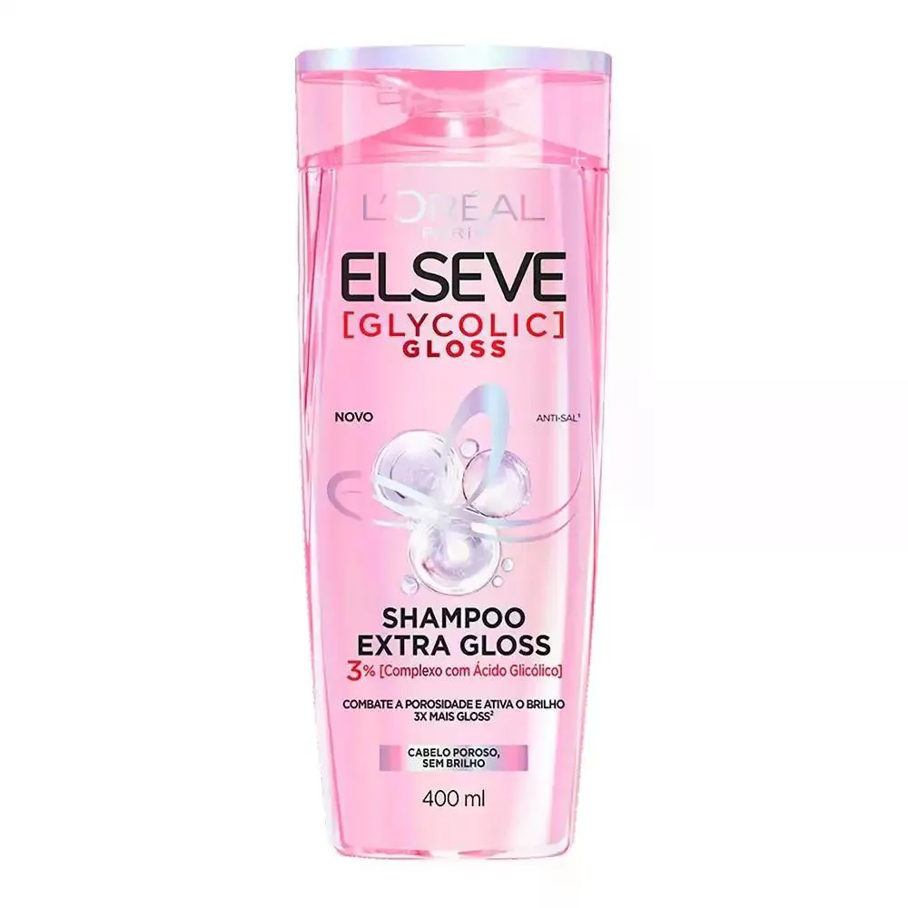 SHAMPOO GLYCOLIC GLOSS ELSEVE 400ML