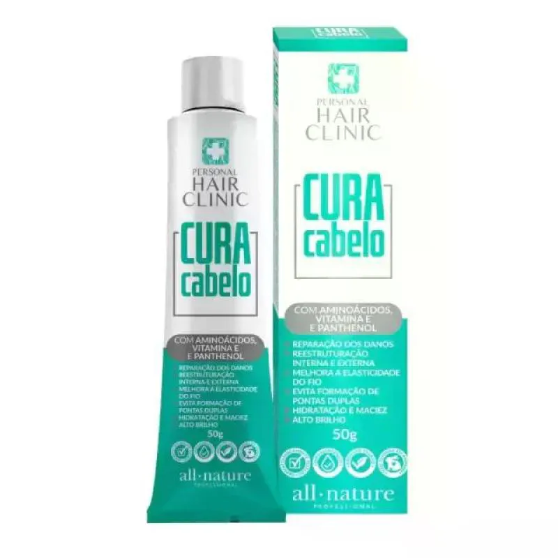 MASCARA CURA CABELO ALL NATURE PERSONAL HAIR CLINIC 50G