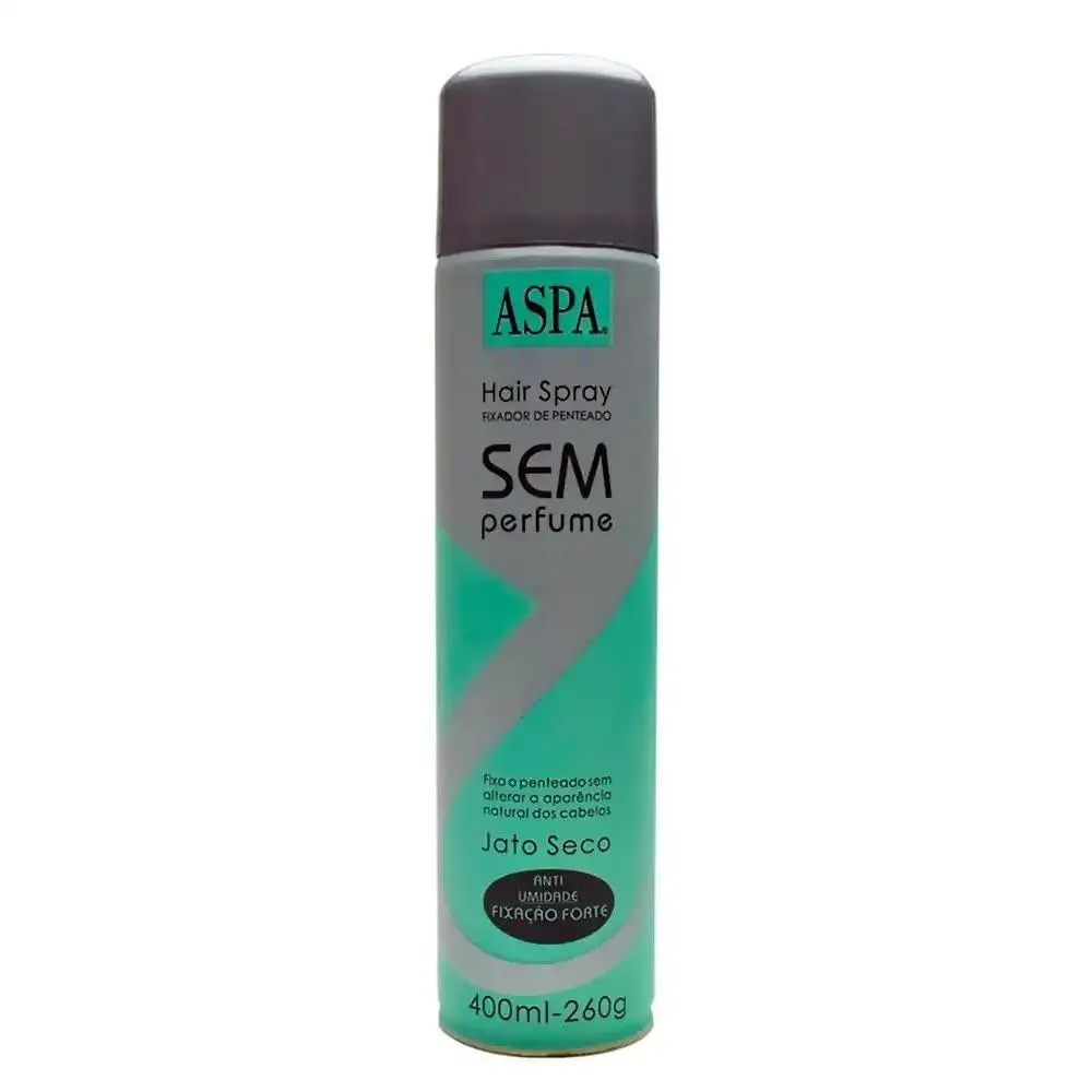 SPRAY HAIR FIXADOR DE CABELO FORTE SEM PERFUME ASPA 400ML