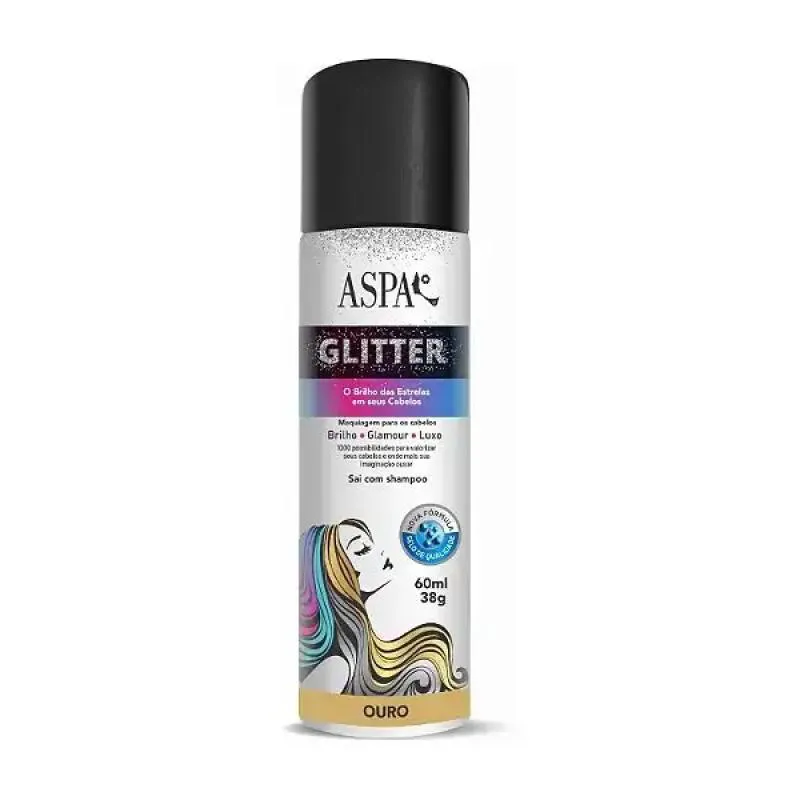 SPRAY GLITTER AEROSSOL OURO ASPA 60ML