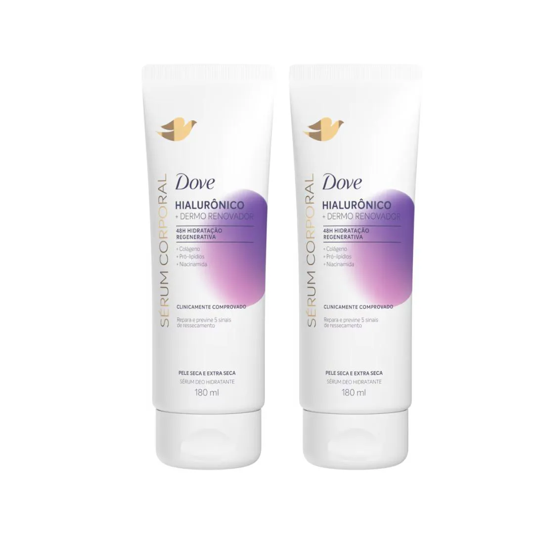 KIT COM 2 SéRUM CORPORAL DEO-HIDRATANTE HIALUôNICO - DOVE