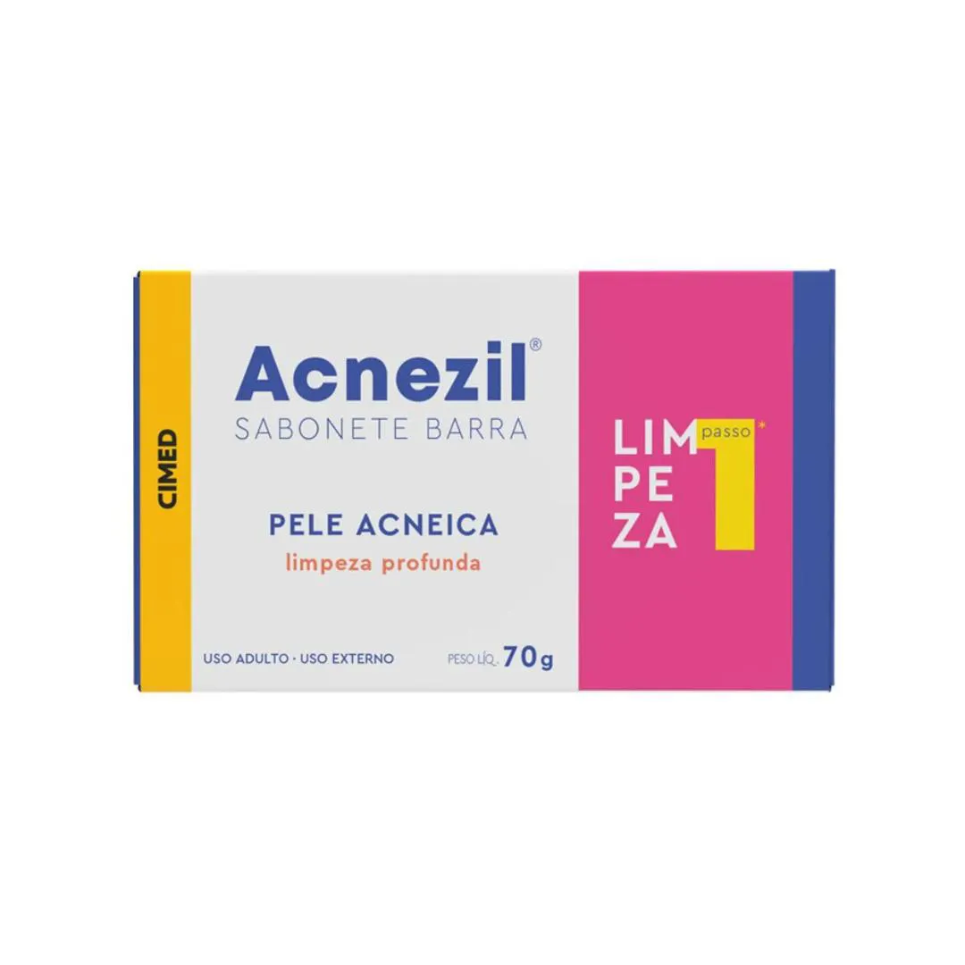 SABONETE EM BARRA ACNEZIL PELE ACNEICA 70G - CIMED